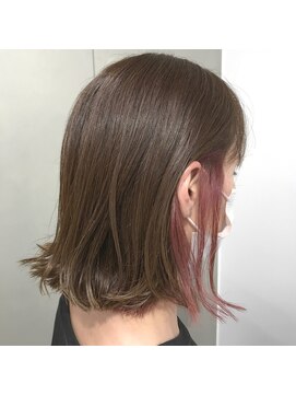 エイト 三軒茶屋店(EIGHT) 【EIGHT sangenjaya 三軒茶屋】インナーカラー×ピンクベージュ