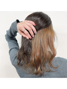 オル(Olu) 【MASAYA】インナーカラー×ミルクティーベージュ