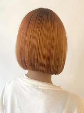 ヘアデザイン ファブロ(hair design FABRO.) ◎ペールオレンジボブ◎