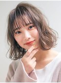 （米倉かずひさ）外ハネボブ　ペールベージュ