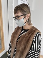 イノセントヘア(innocent.hair)&nbsp;切りっぱなし　ボブ　ハイライト