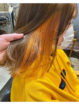 キティン 吉祥寺(kitin) 《kitin吉祥寺》　インナーカラー　クリアオレンジ