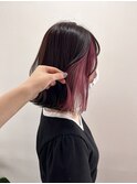 イヤリングカラーピンク