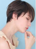 ショート・ボブ/面長/前髪あり/絶壁解消/30代/40代/50代/くびれ