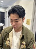 ショートレイヤーかき上げソフトツーブロックビジネス