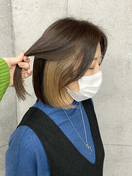 ミリィバイアヤラ 船橋店(MIRYI by ayala) 【Rico】ブリーチ1回/ミルクティーベージュ/インナーカラー