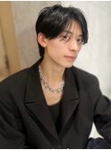 メンズ 韓国風センターパート
