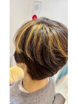ヘアケア ラウンジ(hair care LaUNGE)&nbsp;ショートボブ＆白髪染め＆ハイライト