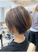 丸みショートボブ