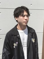 アクトスタイリッシュヘアー 知立(Act stylish hair)&nbsp;メンズミディアムスパイキーツイストパーマアップバング