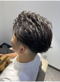 オールバックショート
