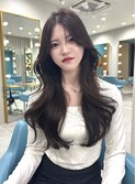 ロングレイヤーカット/韓国ヘア/顔まわり/前髪/髪質改善/上通り