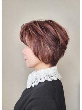 松本平太郎美容室 吉祥寺パートファイブ(PART5) 40代50代60代×ショートレイヤー×イノアカラー×ハイライト