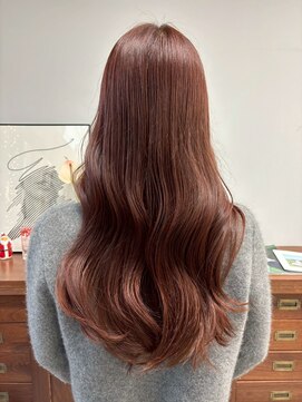 ヘアー アイス 御器所本店(HAIR ICI) 冬の艶髪◎暖色ブラウンオレンジブラウン髪質改善カラー艶髪