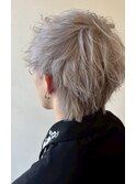 メンズハイトーンカラー/マッシュウルフ