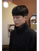 エディ(Edy)&nbsp;メンズマッシュ刈り上げニュアンスパーマ韓国ヘア眉毛カット岡山