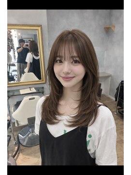 ノル(nol.) 韓国風シャギーレイヤー×シースルーバング