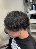 ツイストスパイラル 刈り上げマッシュ