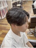 センターパート/メンズカット／パーマ／ニュアンスパーマ