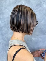 マノ 千歳烏山(MaNO)&nbsp;【c5】髪質改善ショートボブハイライト白髪ぼかしヘアセット30代