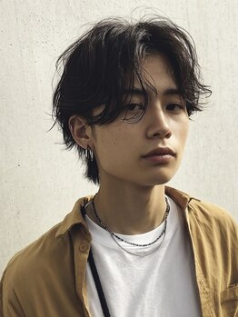 アンサ 小倉店(ANSA)の写真/【宇治/小倉】カット×抜け感パーマで魅せる♪洗練されたスタイルで周りと差がつく大人のツーブロック