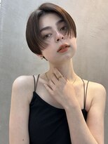 クラン エン バイ ヘッドライト 二子玉川店(clan en. by HEADLIGHT)&nbsp;ハンサムショート/透け感ダークブラウン/二子玉川