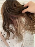大人気インナーカラー*ピンクベージュ*ピンクグレージュ