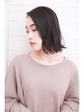 オーシャン(Ocean) [OCEAN Hair&Life]黒髪☆切りっぱなし☆大人ボブ☆