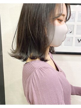 インビテーション(invitation) 【guest  style】ふんわり外ハネボブ×ラベンダーアッシュ