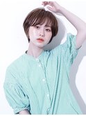 大人かわいい小顔ショートペールベージュ0902