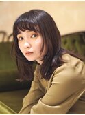 モテ髪ミディアムレイヤー/レイヤーカット/黒髪/20代30代40代