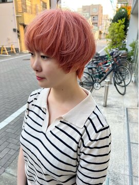 アデプト 金町店(adept) 【adept金町店　軽米style】マッシュショート×ピンクベージュ