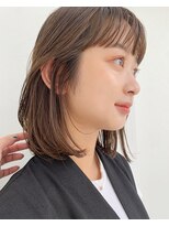 サンド 銀座(sand) ふわっとミディアムボブ☆柔らかい王道ベージュ
