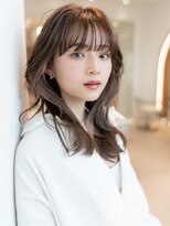 イルハバナ 渋谷(ill HAVANA) 20代30代大人かわいい前髪レイヤーカット前髪外ハネ斜めバング