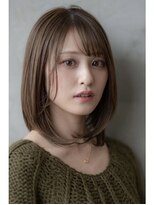 オースティン 調布アミックス(AUSTIN)&nbsp;大人かわいい前髪セシルカットココアブラウンフリンジウェーブ