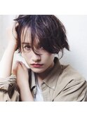 大人ニュアンスパーマハンサムクールショート
