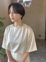 ラヴィズム 小新店(LUVISM)&nbsp;ショートカット丸みショート耳掛けひし形小新潟西区　小新