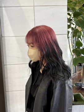 エススウィート(S SWEET) ルーツカラー  デザインカラー  ピンク  派手髪
