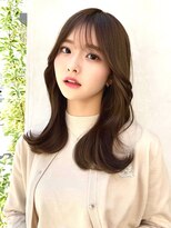 ミラリー トウキョウ(Mirareee Tokyo)&nbsp;20代30代40代◎前髪パーマ韓国風巻きくすみベージュお団子ヘア