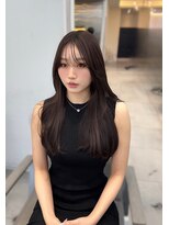 ノク(nok) アンバーブラウン_メルティカラーフェミニンロング