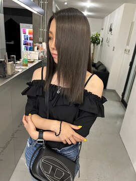 キング(K!ng) 縮毛矯正髪質改善ハイライトレイヤーカット枚方美容室エクステ