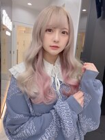 ラピステン 福岡天神 大名店(Lapis) エクステ/ミルクティー/ピンク/ダブルカラー/髪質改善