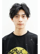 メンズカット波巻きパーマツイスパシャドウフェザー