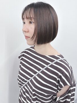 モリオ(morio) ＊顔周りレイヤー顎ラインボブ前下がりボブ内巻きボブ耳かけボブ