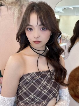 ユニ 表参道(uni) #44/韓国/韓国風/レイヤーカット/後れ毛/くびれヘア/前髪/表参道