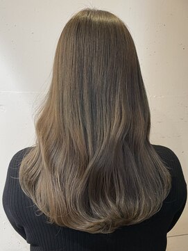 オーガニック リブ 川越(organic+live) 冬グレージュロング◎前髪なし大人美人ヘア