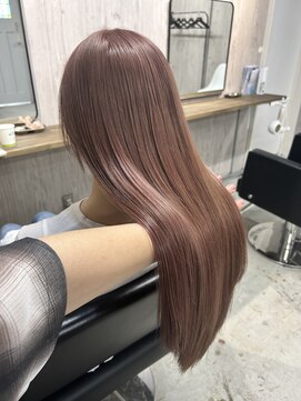 ラフィット 香椎(lafit) ピンクベージュダブルカラーインナーカラーケアブリーチ