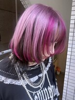 イエナ 渋谷(IENA)&nbsp;ピンクベージュクラゲヘアシースルーバングりんごちゃんヘア