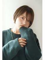 シェル 国分寺(shell)&nbsp;くびレイヤーエモージュグレージュカラーくびれショート/国分寺
