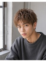 MEN's Baguz MEN'Sカット/ MEN'Sパーマ/ MEN'Sカラー 韓国風ブラウン束感マッシュレイヤー